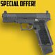 JDG Polymer80 Gas Blowback Pistol (Double Eagle - P80 - Black)