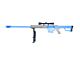 Galaxy M82 Bolt Action Sniper Rifle with Scope and Bipod (Blue - G31CD)