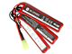G&G 11.1v 1100 mAh Lipo Battery  (Three Way Split)