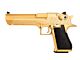 Magnum Research Inc. Desert Eagle Gold 50AE GBBP (090509 - Licensed by Cybergun - Made by WE - Gold)