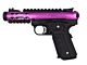 WE Galaxy 1911 Gas Blowback Pistol (Black Frame - Purple Slide)