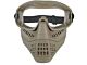Big Foot Lower Vented Full Face Mask (Clear Lens - Tan)