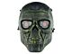 Big FootFull Face T800 Terminator Mask (with Mesh Eye Protection - Green/Bronze)