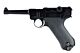 WE P08 Gasbb Pistol (4 inch - Full Metal - Black)