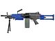 A&K M249 Para with Sound Control Drum Magazine (Polymer Body - AK-M249-PARA-P) (Blue)