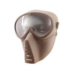 Big Foot Small Flying Mask with Nylon Goggle (Tan)