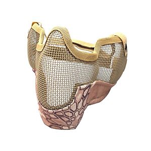 ACM V2 Strike Steel Full Face Mask (Covers up to the Ear - Tan/Camo)