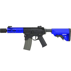 Ares x Sharps Bros. M4 Octarms M-Lok Rail with OverThrow Lower Receiver (S - BLUE - M4-SB-OT-S-BK)
