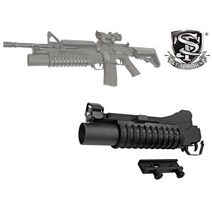 S&T M203 Short Metal body and tube Grenade Launcher (Metal - Black - STGLM203MSBK)