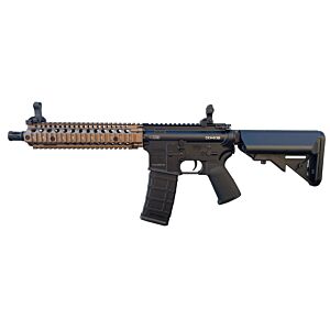EMG Daniel Defense MK18 AEG by Cyma with Platinum QBS Gearbox and RIS II rail, Bronze