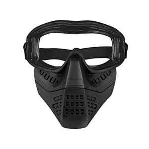 Big Foot Lower Vented Full Face Mask (Clear Lens - Black)
