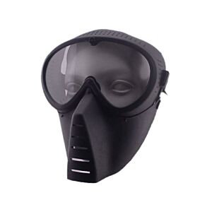 Big Foot Small Flying Mask with Nylon Goggle (Black)