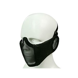 Big Foot Strike Steel Mesh Mask with Ear Protection (Black)