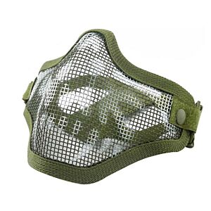 Big Foot V1 Strike Steel Half Face Mask (Two Belt Version - Skull) (OD)