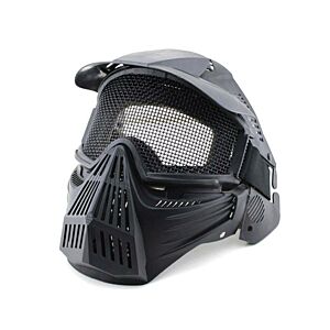 Big Foot Tactical Full Face Protection with Eye Protection (Re-Enforced) (Black)