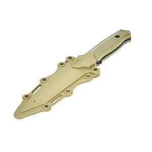 Rubber Knife with Hard Holster (Tan)