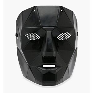 ACM Squid TV drama Front man Face Mask (Abstract  - Soft Black Mask)