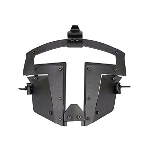 Big Foot Spartan Clear Glass Face Mask (Black)