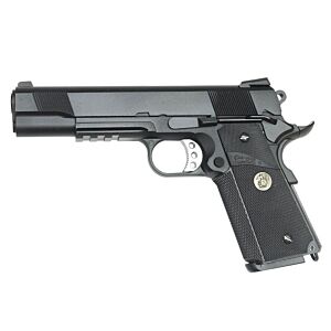 WE 1911 Tactical MEU Gas Blowback Pistol (Railed - Black)