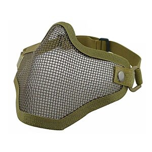 Big Foot V1 Strike Steel Half Face Mask (One Belt Version) (Tan)