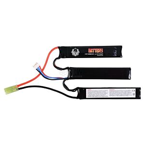 Duel Code 11.1v 1100 MaH 25C Lipo Battery (3 Way Split)