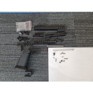 Armorer Works Custom Black Ace Hi-Capa GBBP (Black Slide - Black Barrel - AW-HX2033)