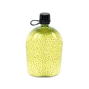 Big Foot Diamond Precision 0.20G White BB Pellets (5000 Rounds - Water/BB Canteen Bottle - Tan/Yellow)