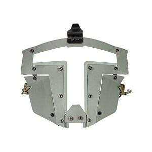 Big Foot Spartan Clear Glass Face Mask (Grey)