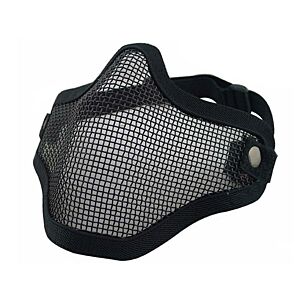 Big Foot V1 Strike Steel Half Face Mask (One Belt Version) (Black)