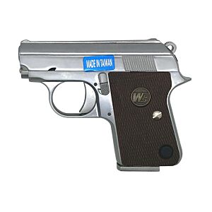 WE CT25 1908 Gas Blowback Pistol (Silver)
