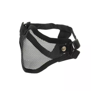 ACM V1 Strike Steel Half Face Mask (One Belt Version - Black)