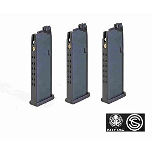 KRYTAC (Pack of 3) Spare 24rnd GBB Magazine for Maxim 9 Pistol