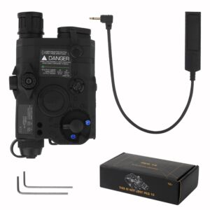 Wosport - Standard PEQ-15 Version with Red laser Flashlight Torch (Black)