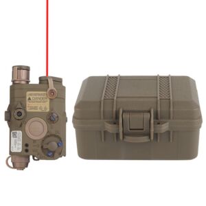 Wosport - Standard PEQ-15 Version with Red laser Flashlight Torch (Tan)