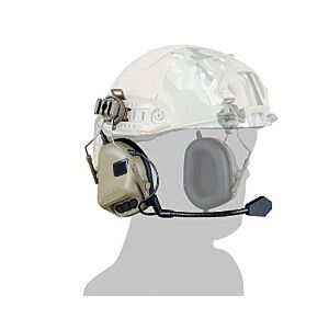 Big Foot Fifth Generation Sound Pickup and Noise Reduction Headset Simulator (Helmet Wearing - Tan)
