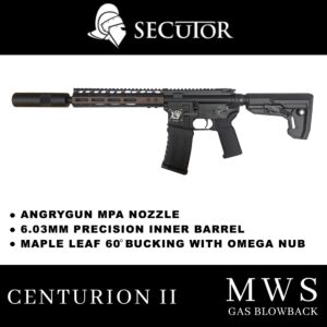 Secutor Centurion II MWS Gas Blowback Airsoft Rifle (Dual Tone)
