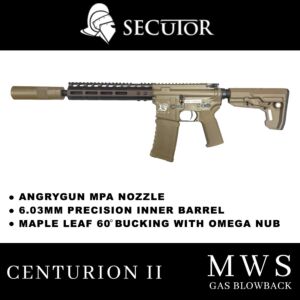Secutor Centurion II MWS Gas Blowback Airsoft Rifle (Tan)