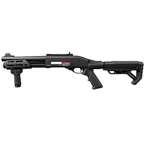 Golden Eagle M870 M-Lok Tri-Shot Gas Pump Action Shotgun (Short - Foregrip - Black - SAV020-M-LOK))