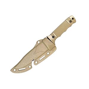 ACM Mini Rubber Knife with Blade Case (Tan)