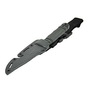 ACM Rubber Knife with Hard Belt Holster (Black)