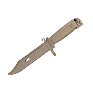 T&D Rubber Bayonet Knife for AK47/AKM Series Rifle (Tan -  TD205-TN)