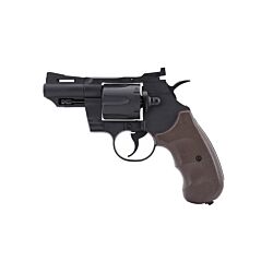 Hwasan 1312 Co2 Revolver - 2.5inch - Metal - Brown Grip
